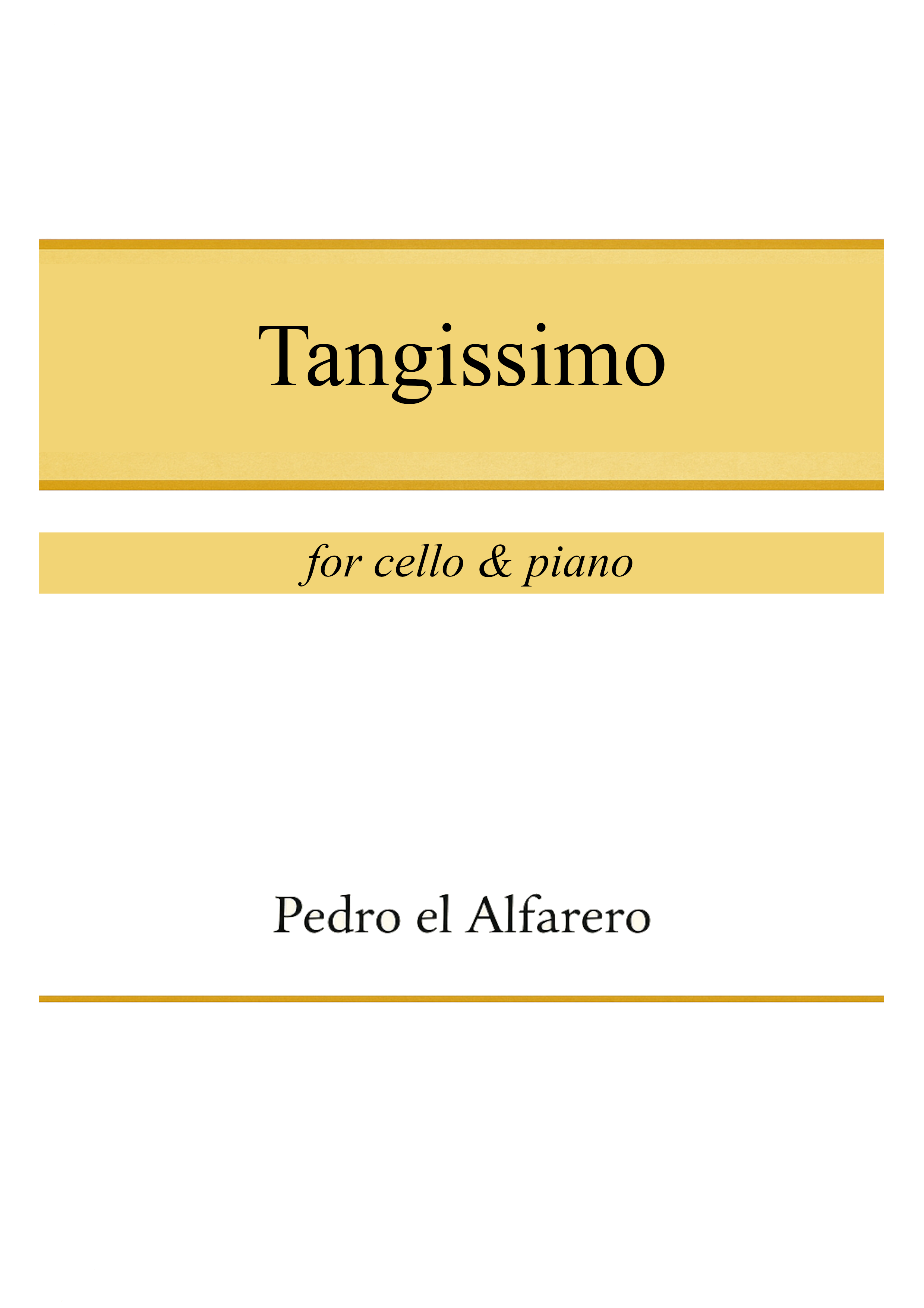 Tangissimo cover