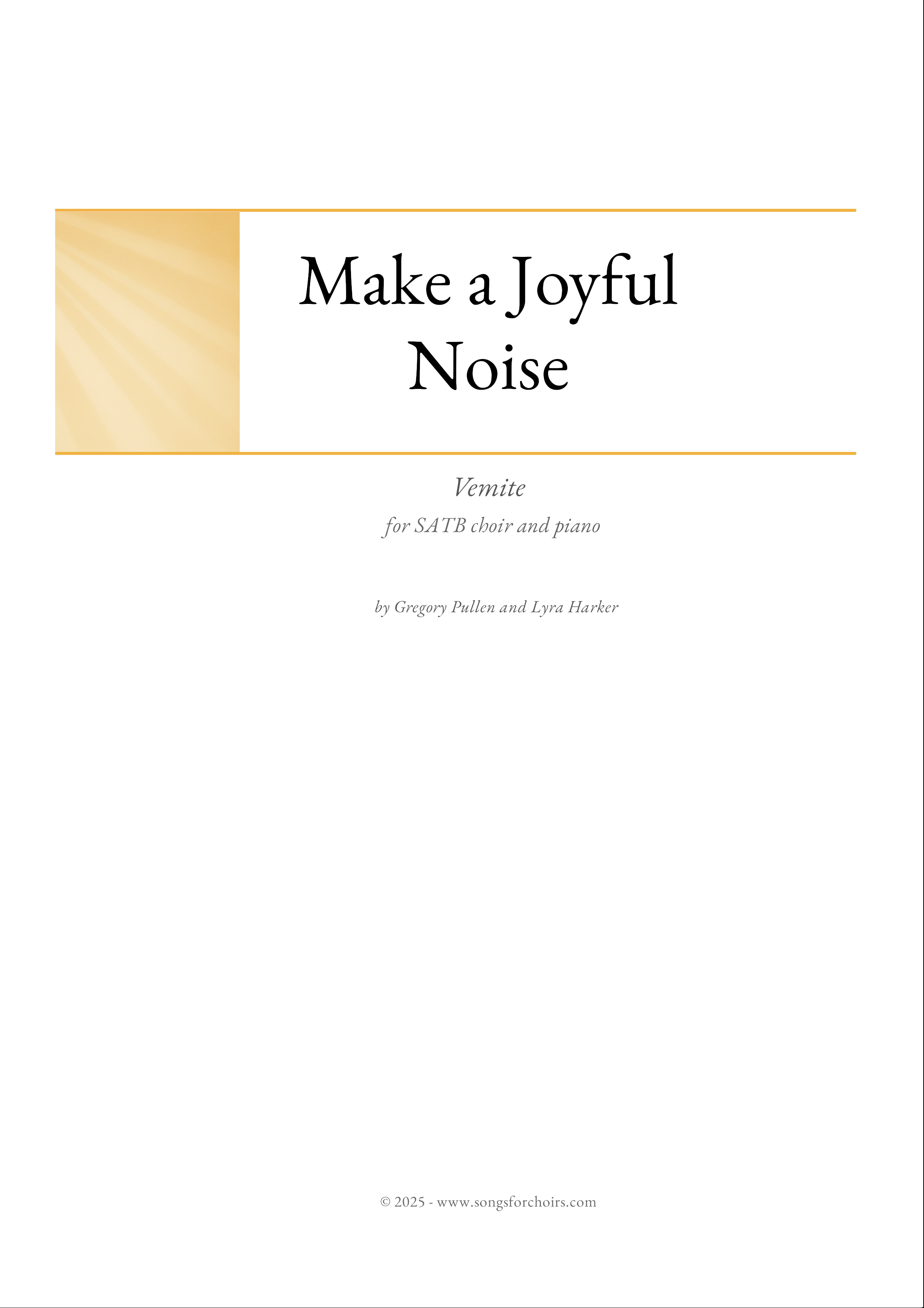 Make a Joyful Noise cover